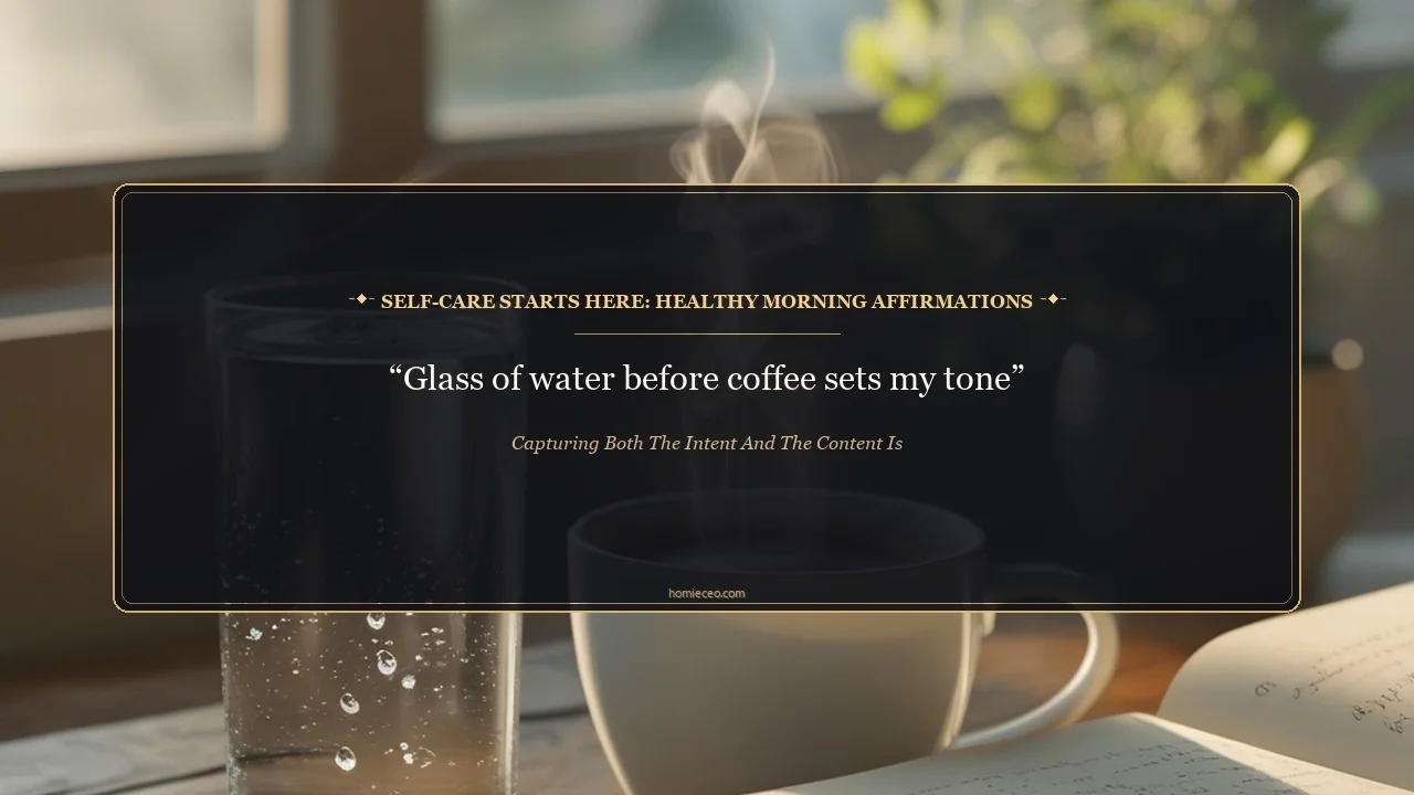 Healthy Good Morning Captions For Yourself - capturing both the intent and the content is