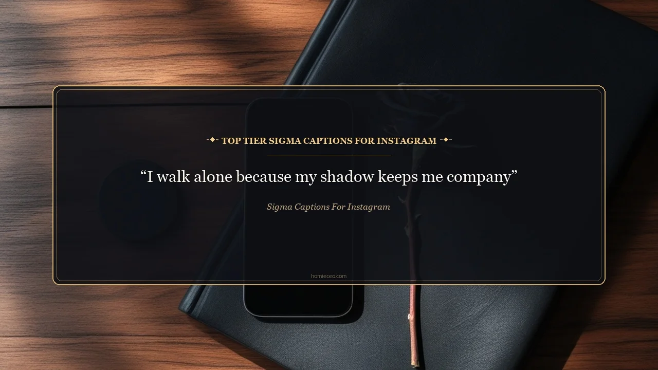Best Sigma Captions for Instagram - Sigma Captions for Instagram