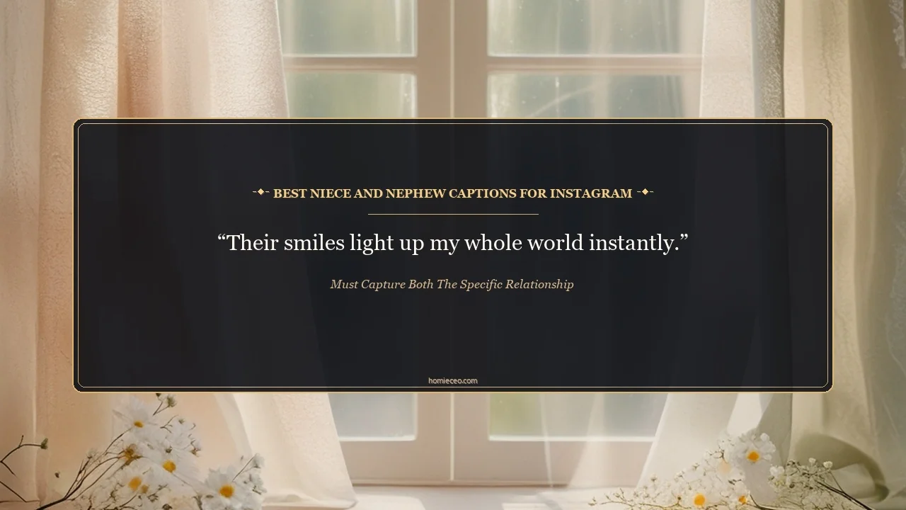 Best Niece and Nephew Captions for Instagram - must capture both the specific relationship