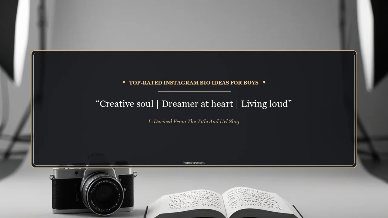 Top-Rated Instagram Bio Ideas for Boys - is derived from the title and URL slug