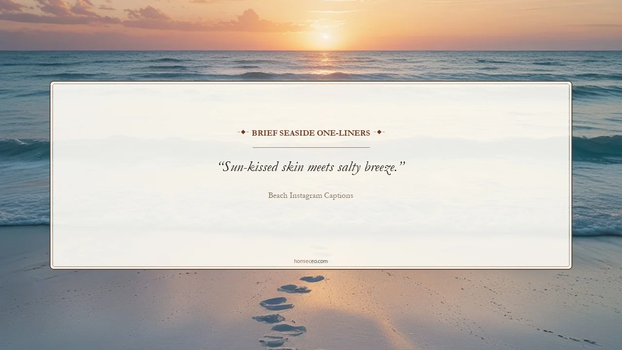 Short Beach Instagram Quotes - Beach Instagram Captions