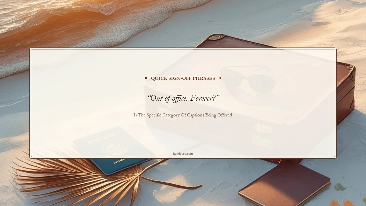 Short Vacation Ending Quotes for Instagram - is the specific category of captions being offered
