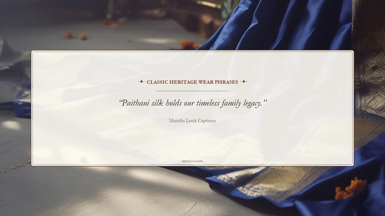 Traditional Marathi Look Quotes - Marathi Look Captions