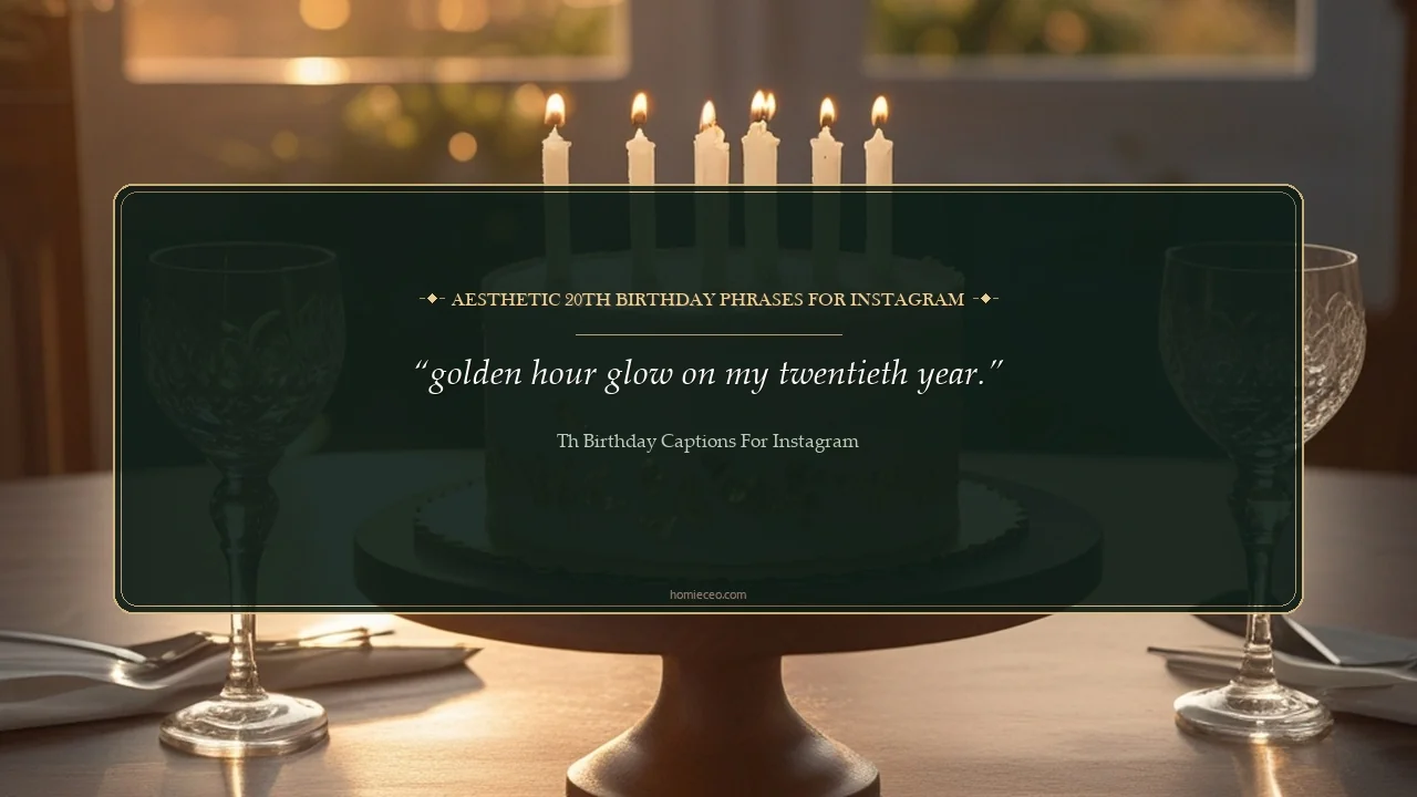 Aesthetic 20th Birthday Phrases for Instagram - 20th Birthday Captions for Instagram