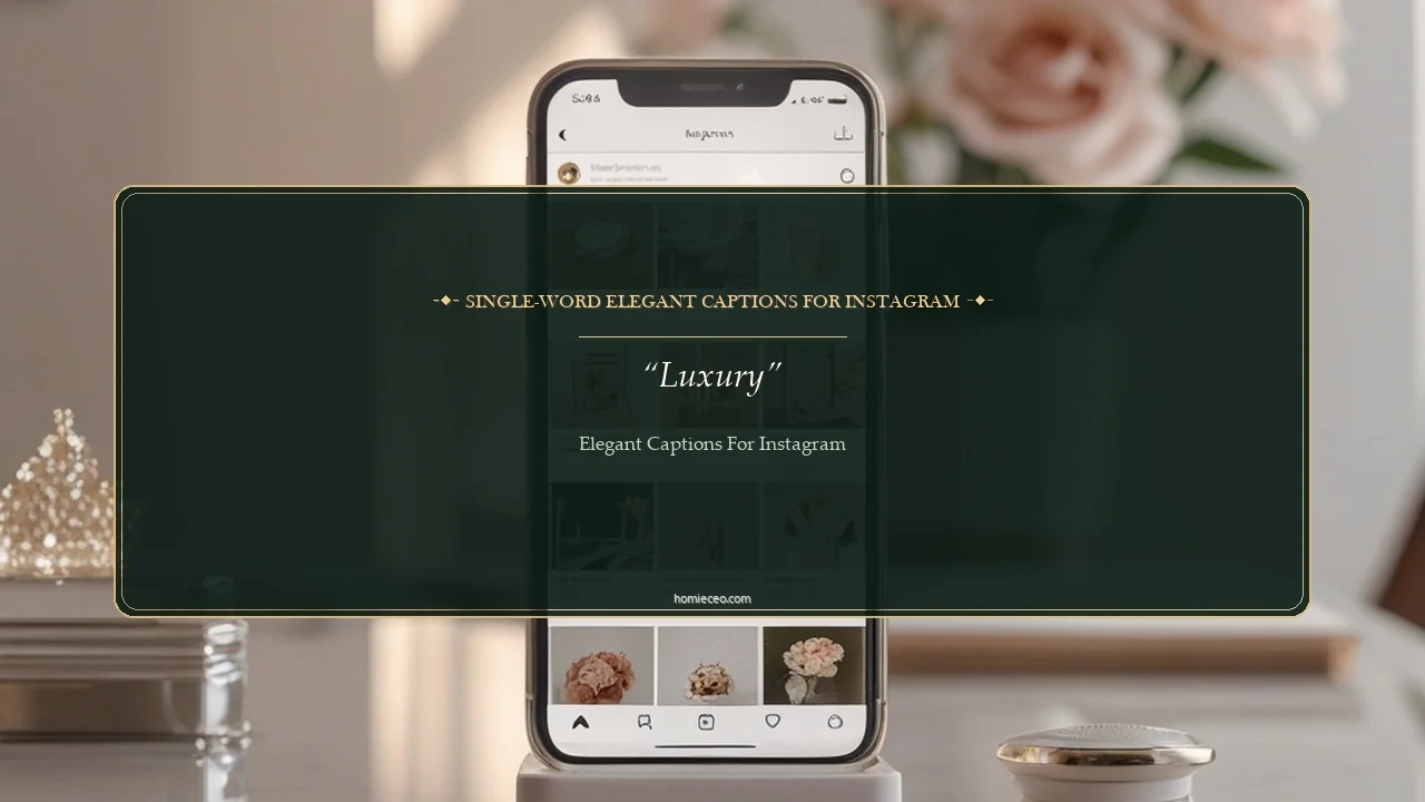 One-Word Elegant Lines for Instagram - Elegant Captions for Instagram