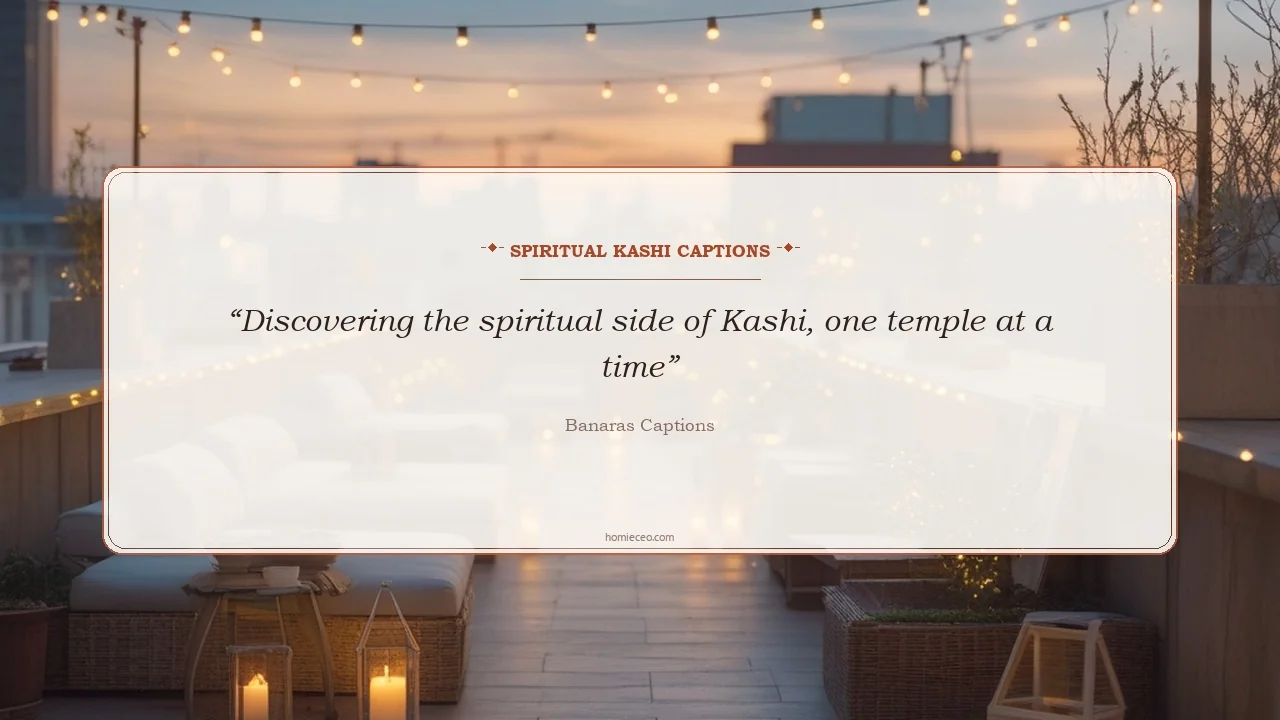 Spiritual Kashi Quotes - Banaras Captions