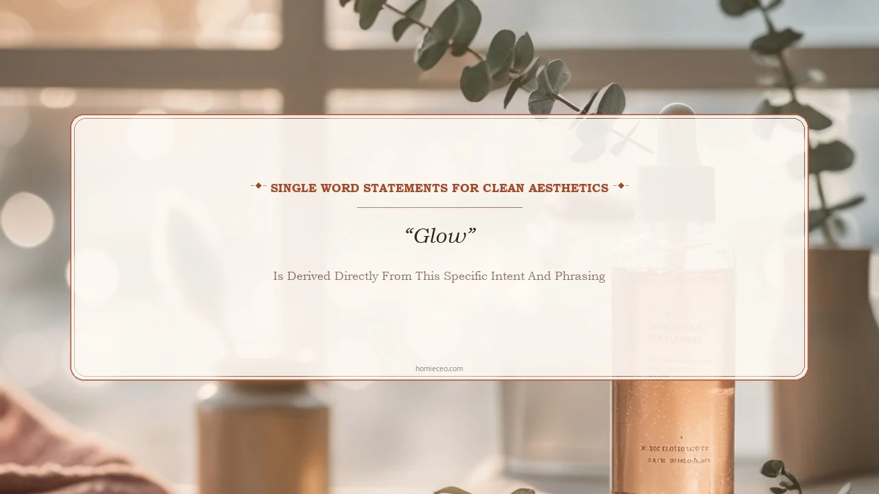 One-Word & Minimalist Makeup Artist Lines - is derived directly from this specific intent and phrasing