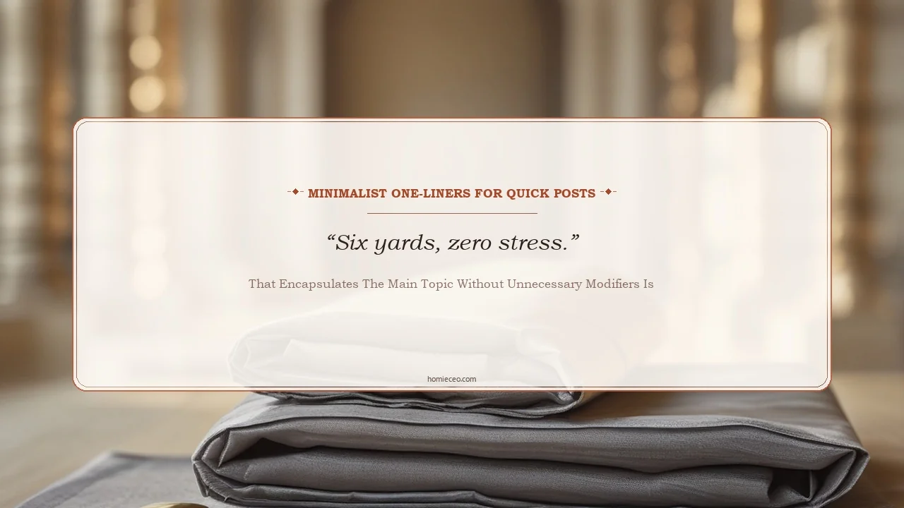 Short and Simple Saree Quotes - that encapsulates the main topic without unnecessary modifiers is