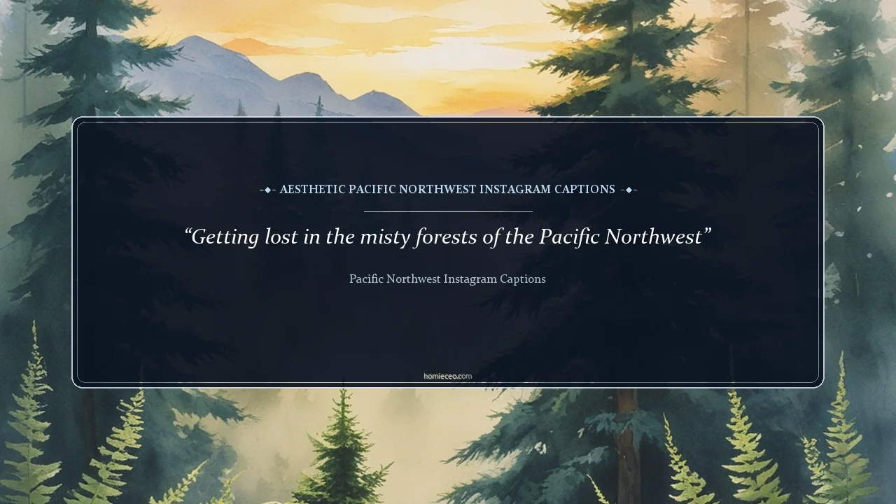 Aesthetic Pacific Northwest Instagram Quotes - Pacific Northwest Instagram Captions