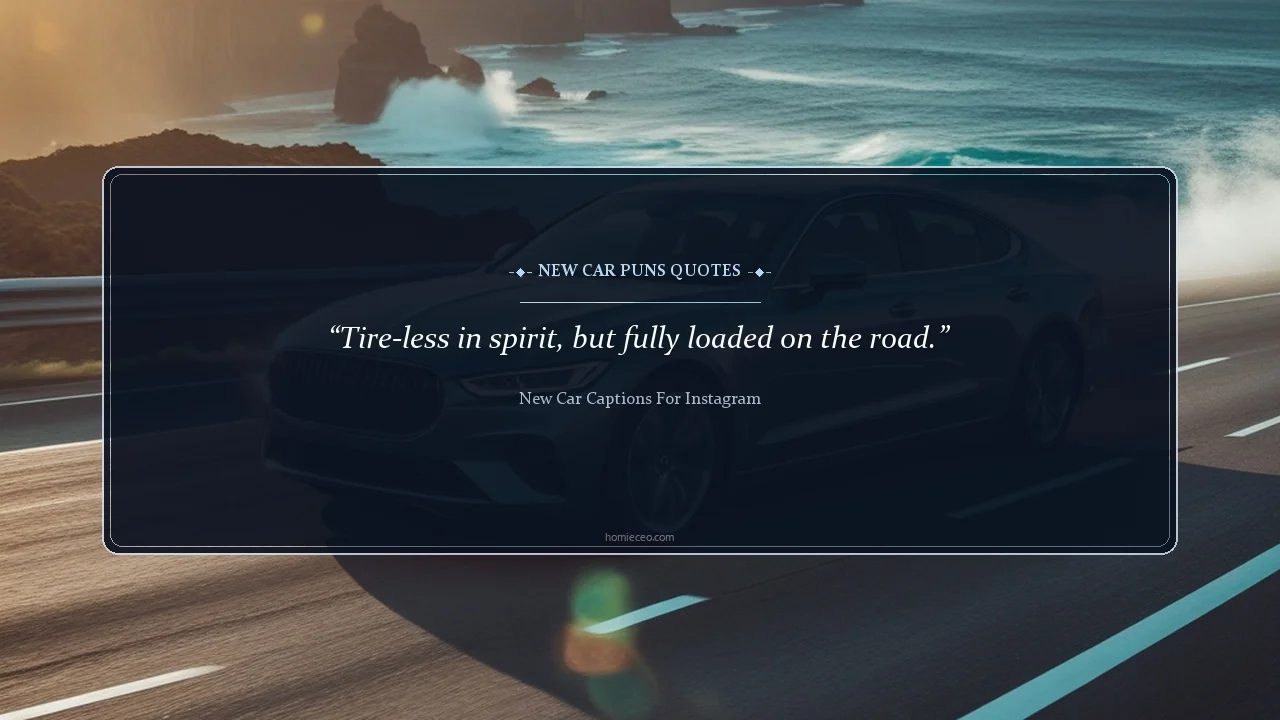 New Car Puns Quotes - New car captions for Instagram