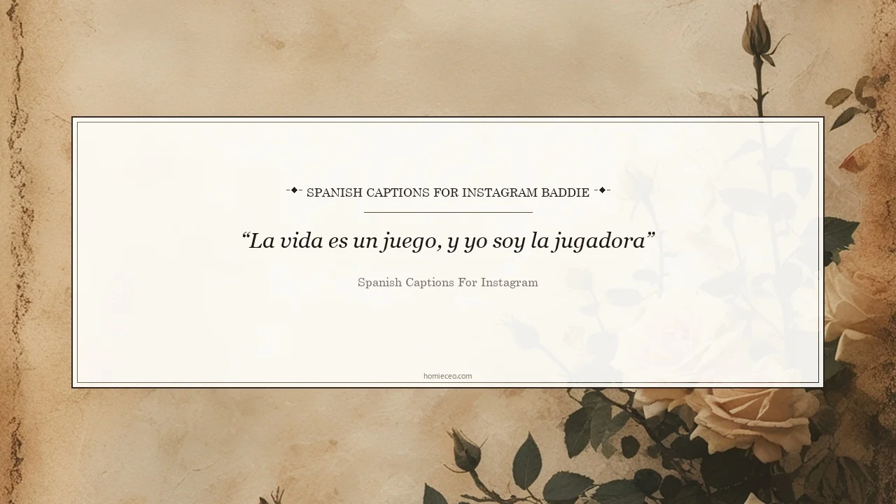 Spanish Quotes for Instagram Baddie - Spanish Captions for Instagram