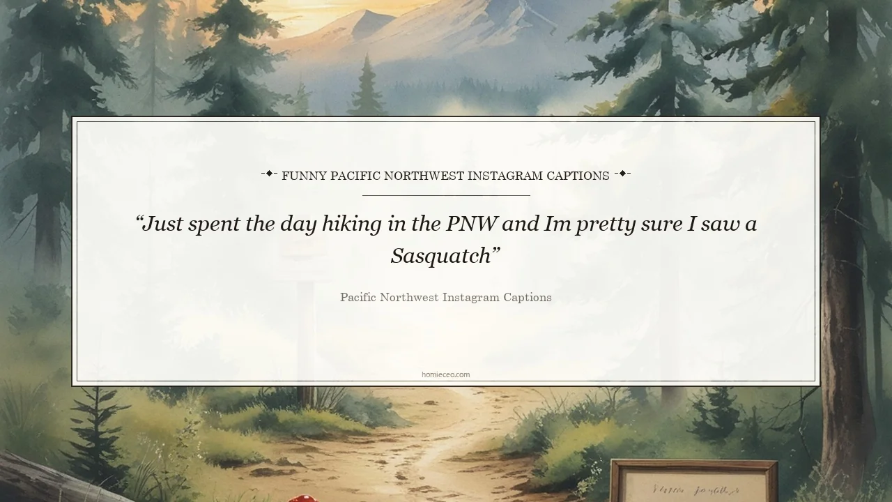 Funny Pacific Northwest Instagram Lines - Pacific Northwest Instagram Captions
