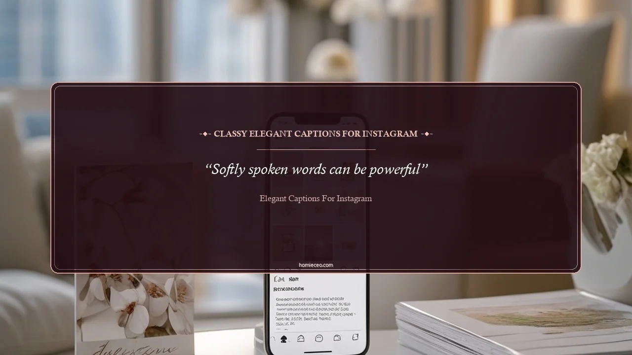 Classy Elegant Quotes for Instagram - Elegant Captions for Instagram