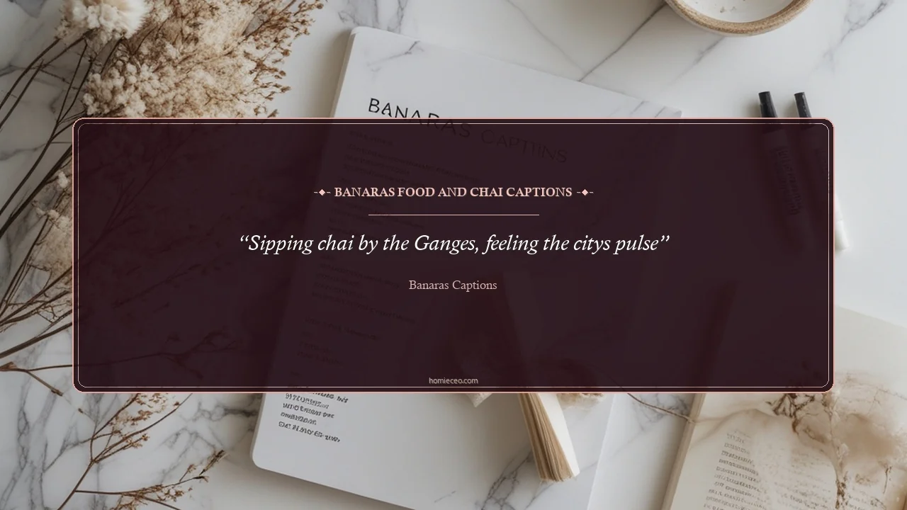 Banaras Food and Chai Quotes - Banaras Captions