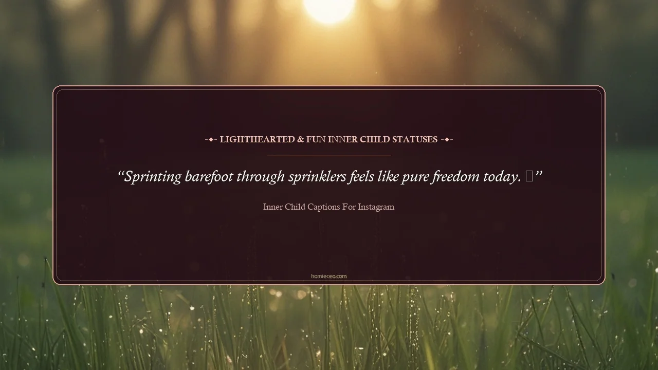Playful Inner Child Lines for Instagram - Inner Child Captions for Instagram
