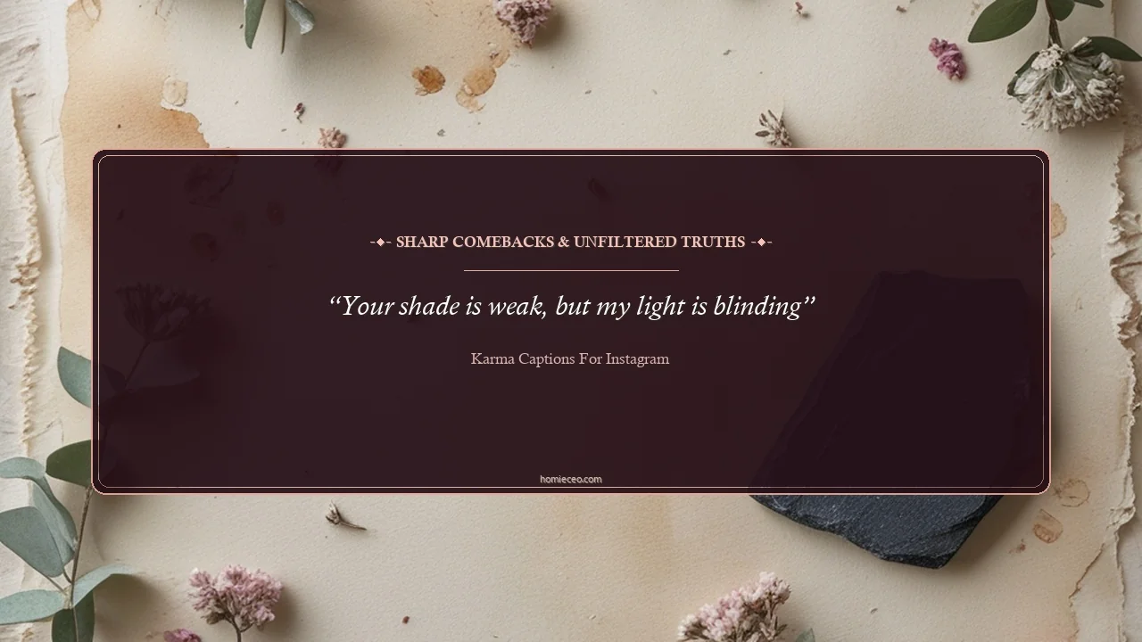Savage Karma Quotes for Instagram - Karma Captions for Instagram