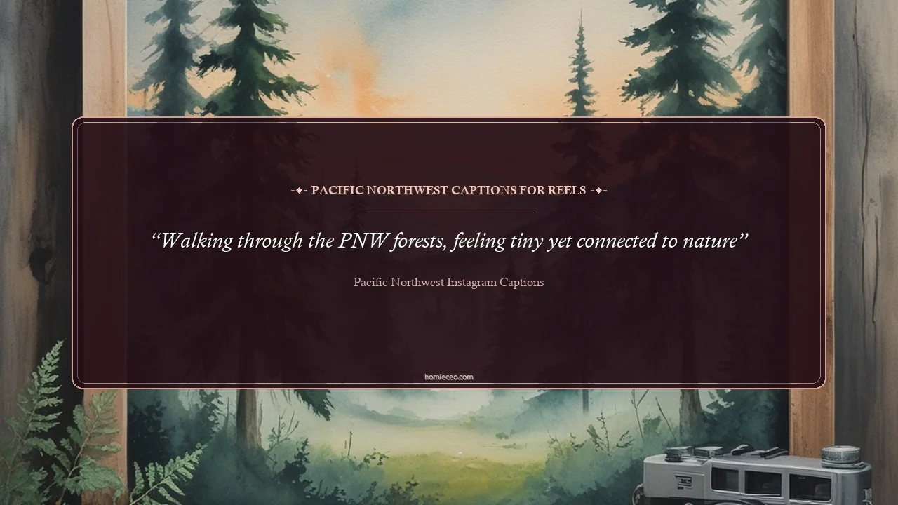 Pacific Northwest Quotes for Reels - Pacific Northwest Instagram Captions