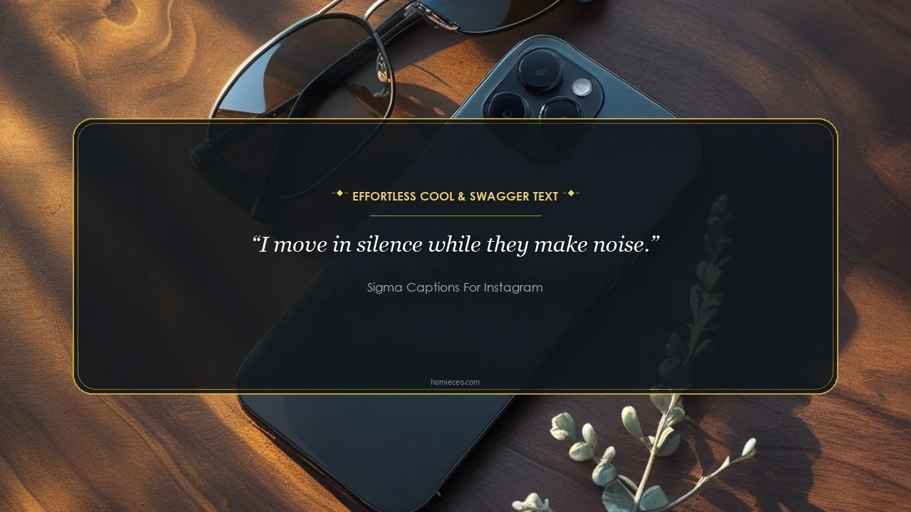 Cool & Swag Sigma Quotes - Sigma Captions for Instagram