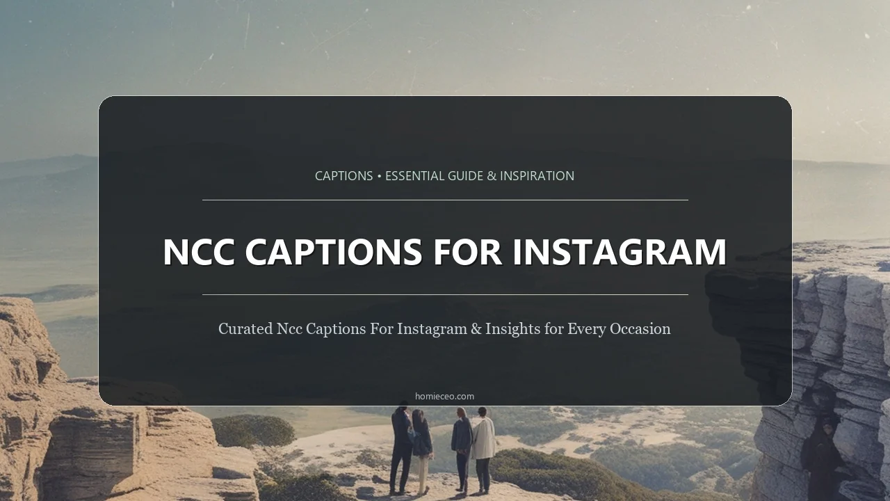 NCC Captions for Instagram