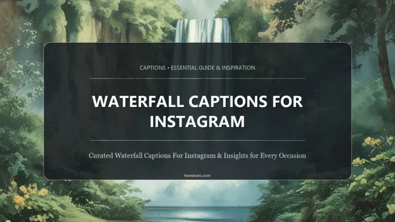 Waterfall Captions for Instagram
