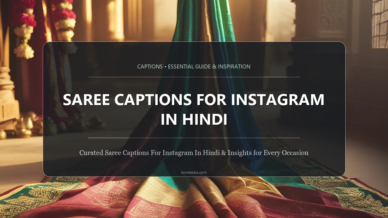 Saree Captions for Instagram in Hindi