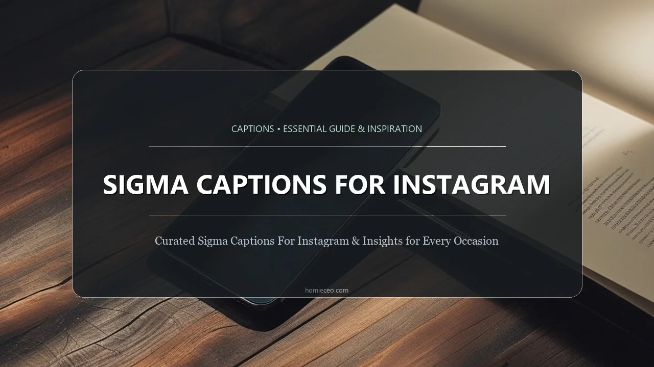 Sigma Captions for Instagram