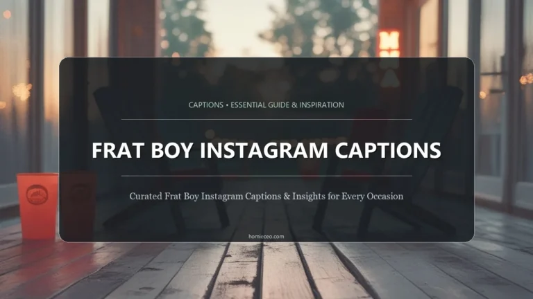 Frat Boy Instagram Captions