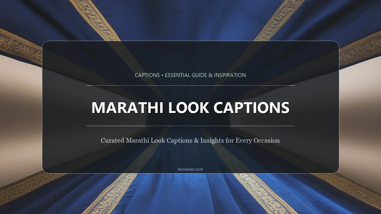 Marathi Look Captions