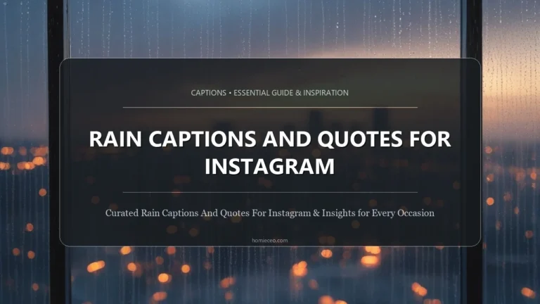 Rain Captions and Quotes for Instagram