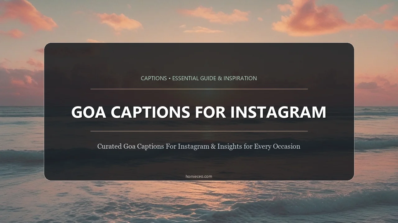 Goa Captions for Instagram