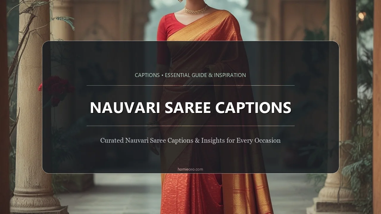 Nauvari Saree Captions
