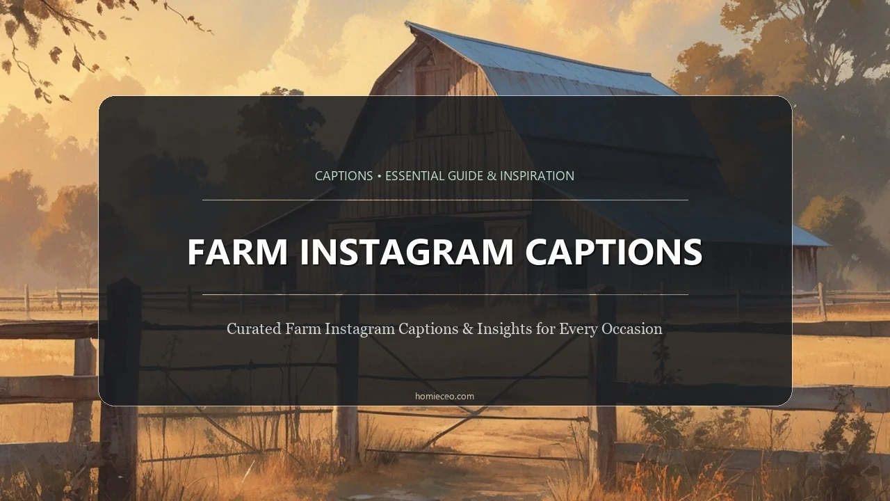 Farm Instagram Captions