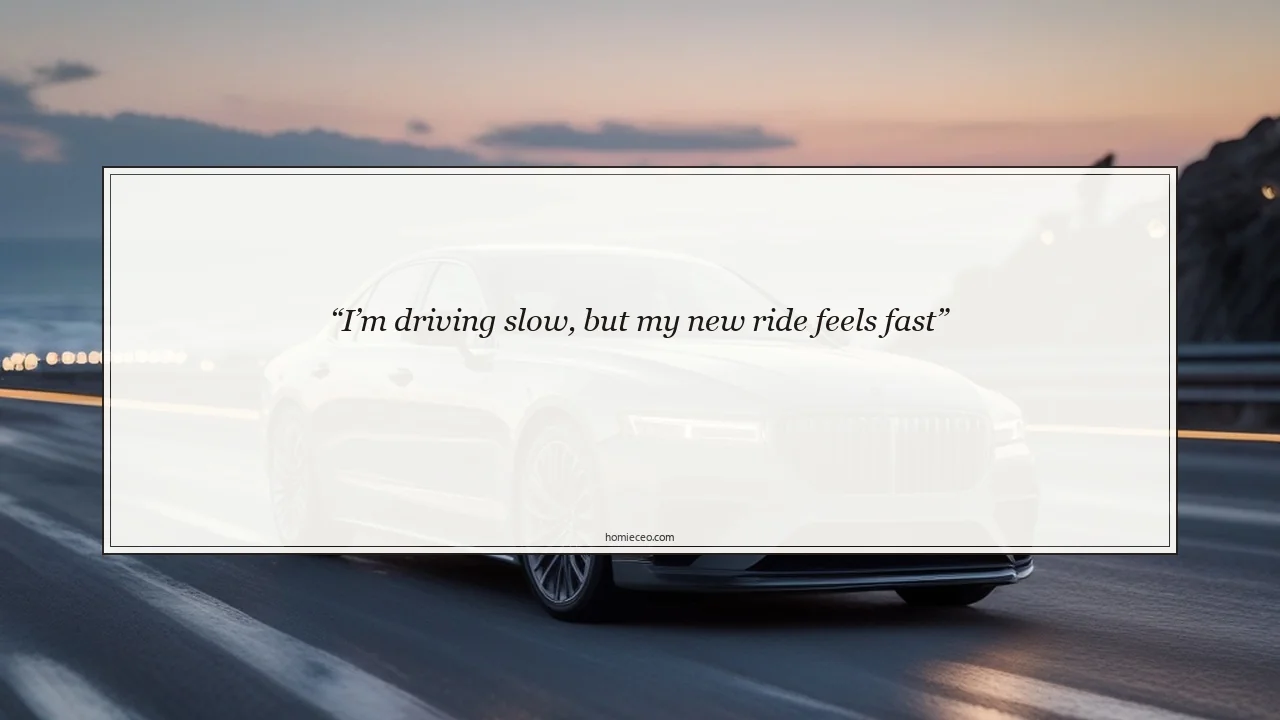 Music-Inspired New Car Lines - New Car Captions for Instagram