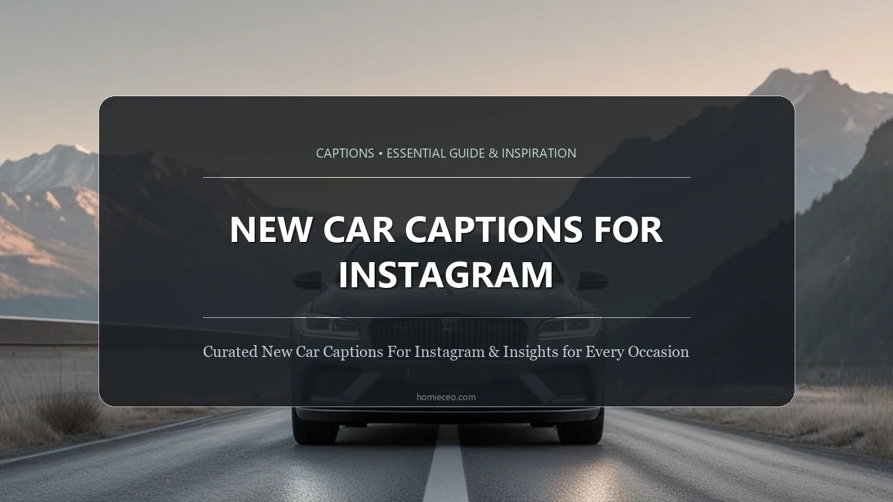 New Car Captions for Instagram